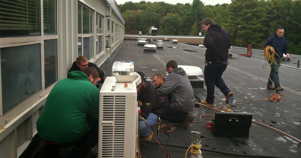 South Shore Vocational Technical High School HVAC Students Install A